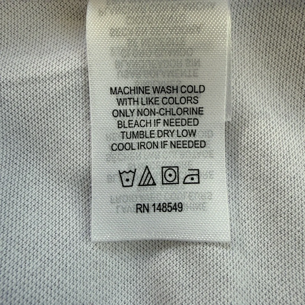 Kenneth Cole Golf Polo ~ Size XL ~ Purple Geometric Pattern ~ Performance - Picture 6 of 7